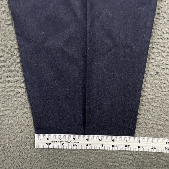 Banana Republic Pants Mens 34x32 (Fits 36x30) Blue Tapered Fit VBC Wool Flannel - Picture 12 of 13
